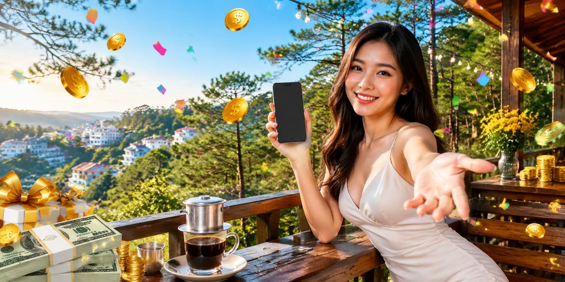Không gian cà phê Đà Lạt minh họa thói quen duyệt ln2 trên di động